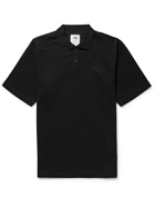 Y-3 - Logo-Appliquéd Cotton-Piqué Polo Shirt - Black