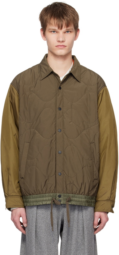 Photo: A PERSONAL NOTE 73 Brown Quilted Jacket
