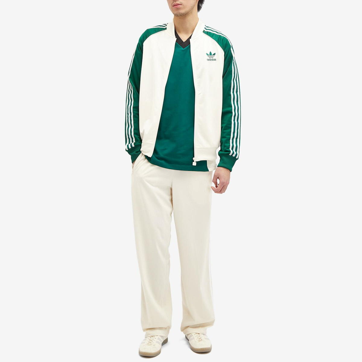 希少 adidas FIREBIRD TRACK TOP ワンダーホワイト L adidas - 希少 adidas FIREBIRD TRACK TOP ワンダーホワイト Lの