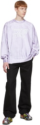 We11done Purple Cotton Long Sleeve T-Shirt