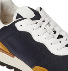 Dunhill - Axis Ripstop, Suede and Leather Sneakers - Blue