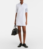 Thom Browne 4-Bar cotton piqué polo dress