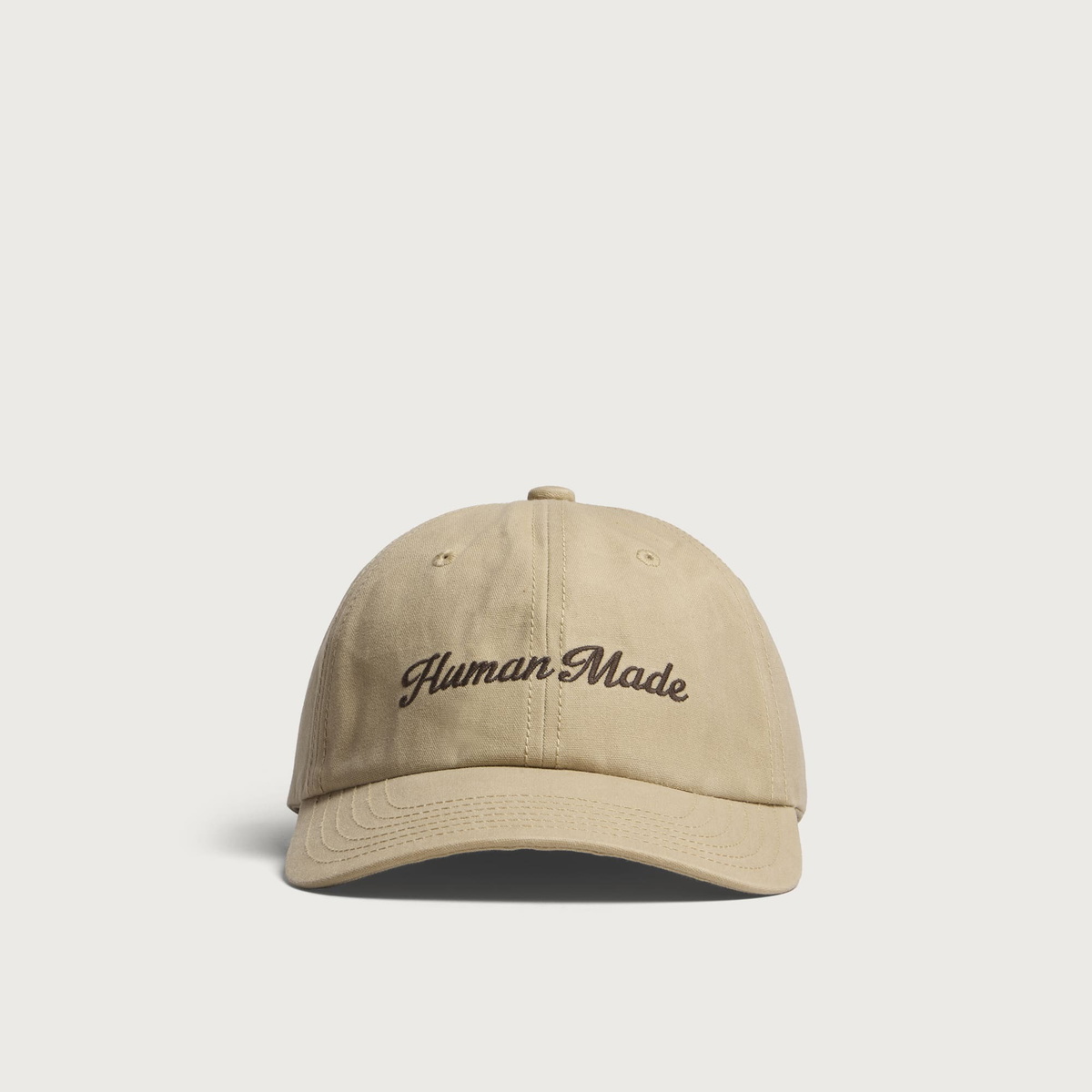 Human Made Men's 6 Panel Canvas Cap in Beige