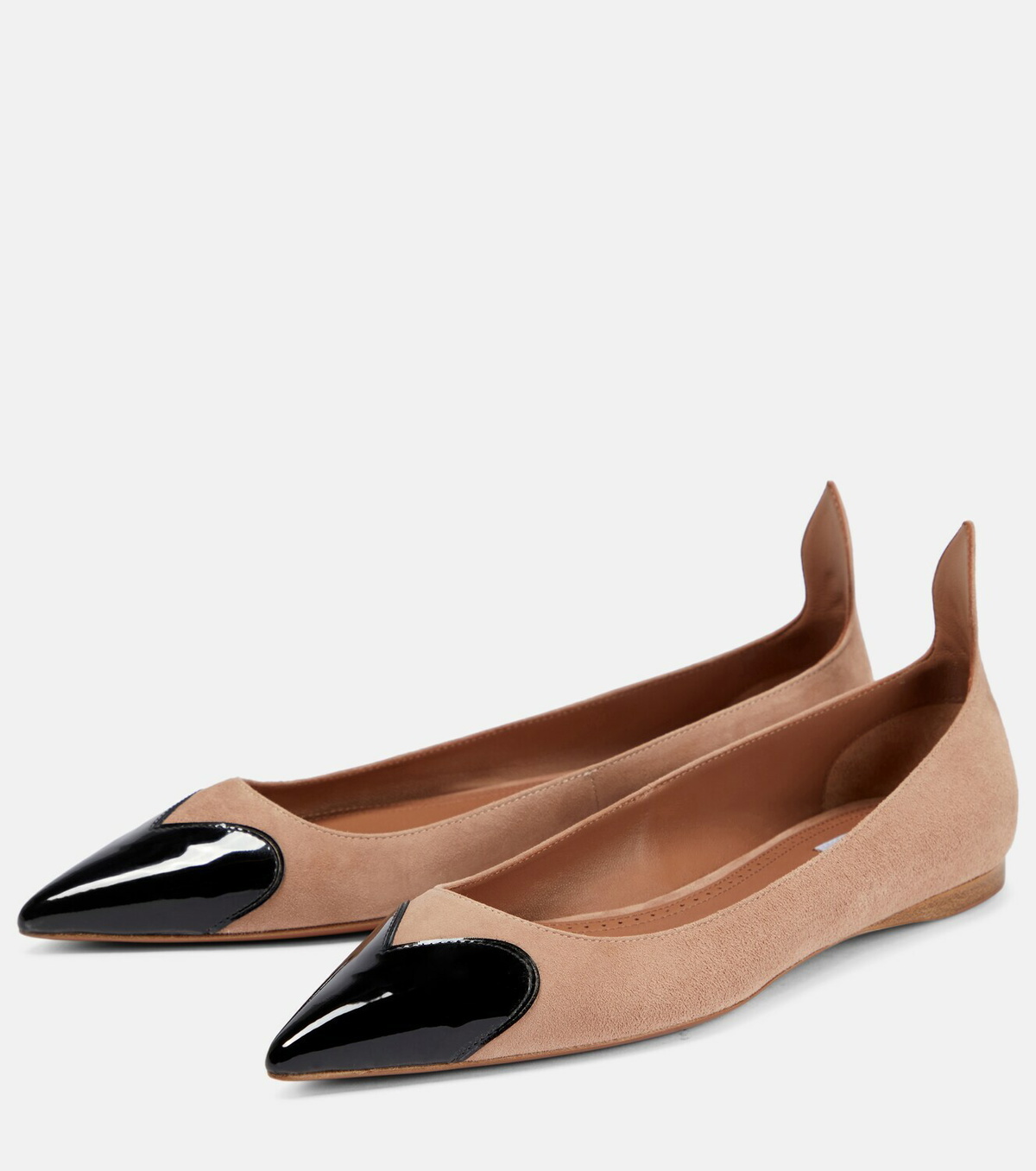 ALAÏA Women's Le Teckel Suede Ballet Flats Black