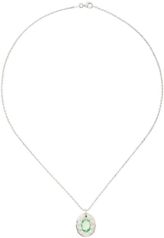 Photo: Bleue Burnham Silver Mirror Pendant Necklace