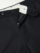 De Petrillo - Straight-Leg Wool and Cashmere-Blend Suit Trousers - Black