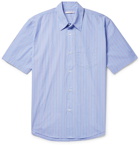 Our Legacy - Striped Cotton-Poplin Shirt - Men - Blue
