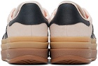adidas Originals Pink & Black Gazelle Bold Sneakers