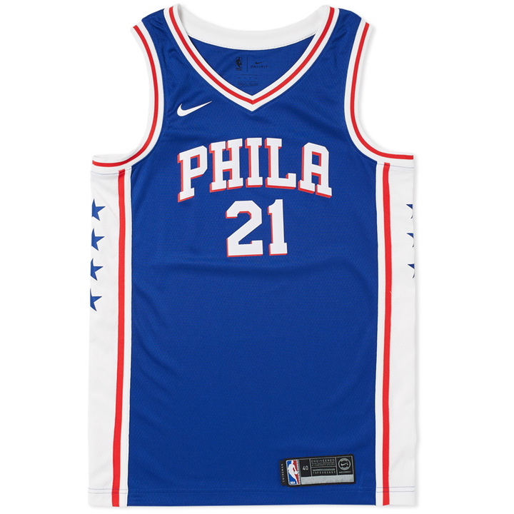 Photo: Nike Philadelphia 76ers Swingman Road Jersey