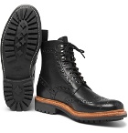 Grenson - Fred Leather Brogue Boots - Men - Black