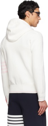 Thom Browne Off-White Milano Stitch Zip Hoodie