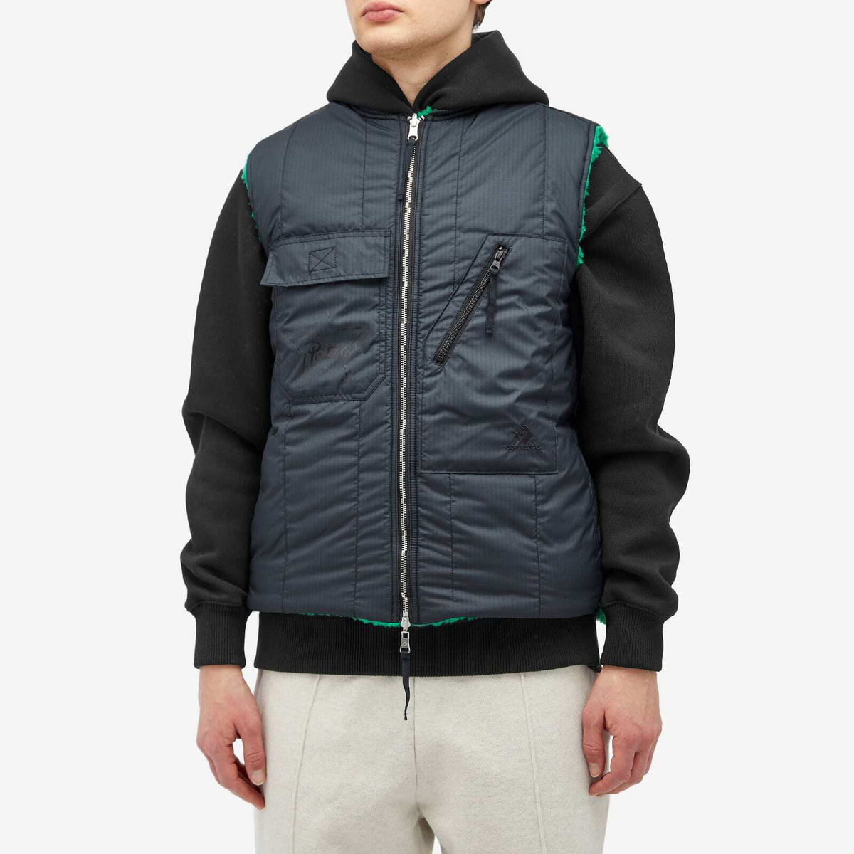 Converse Men's x PATTA Reversible Vest in Green