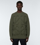 Loewe - Cable-knitted Anagram sweater