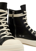 Rick Owens Leather Sneakers Black