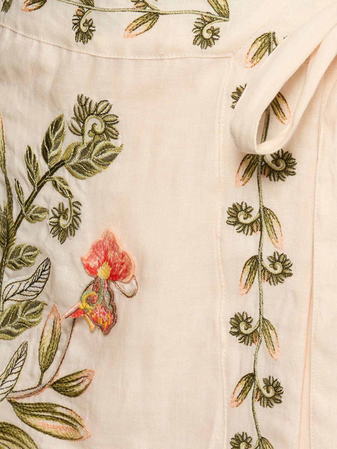 AGUA BY AGUA BENDITA Luna Linen Mini Skirt Agua by Agua Bendita