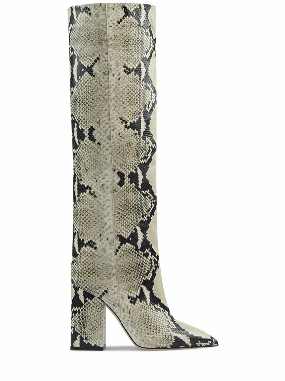 PARIS TEXAS - 100mm Anja Python Print Tall Boots Paris Texas
