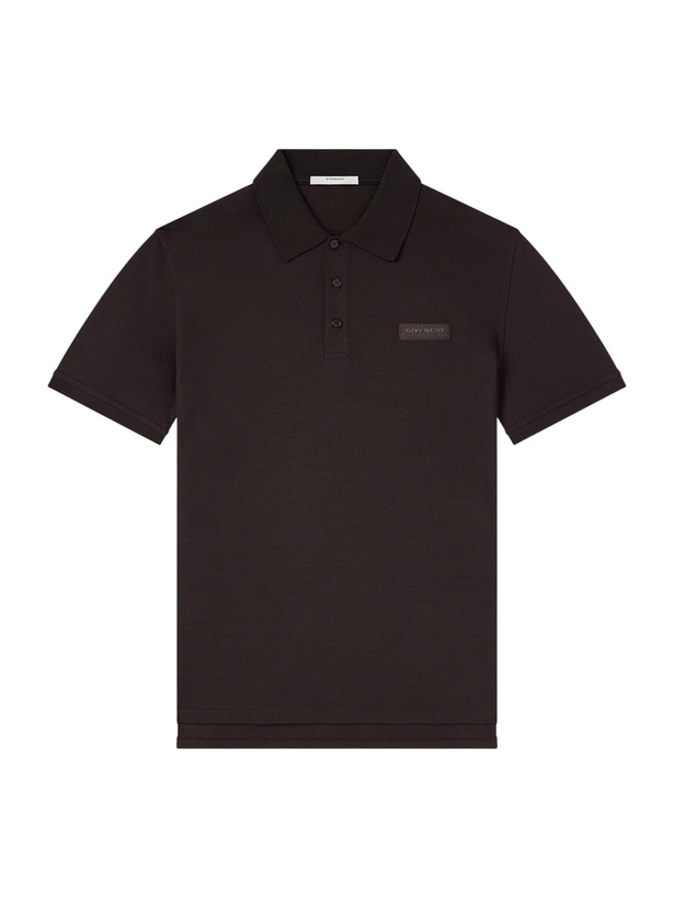 Photo: Givenchy - Logo-Appliquéd Cotton-Piquéd Polo Shirt - Brown