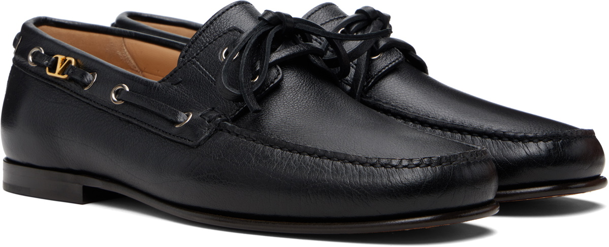 Valentino Garavani Black Palm Avenue Loafers