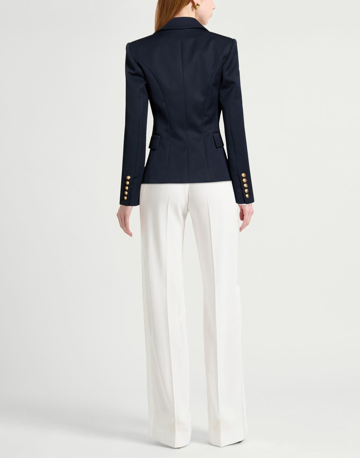 Balmain Womens Blazer in Midnight blue