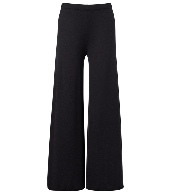 Photo: Lisa Yang Ainsley cotton and cashmere wide-leg pants