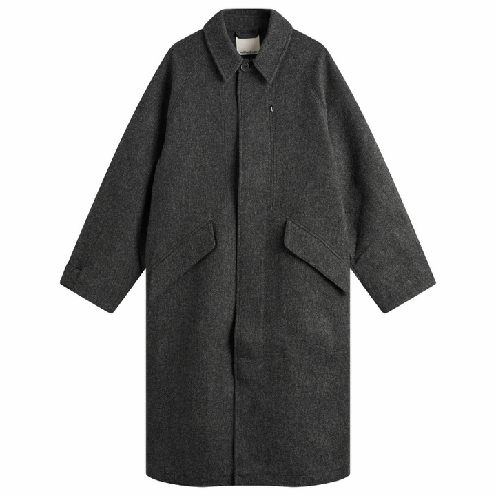 Photo: YMC Women's Tyrell Trench Coat in Grey Melange