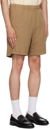 Sporty & Rich Brown 'Made In USA' Shorts