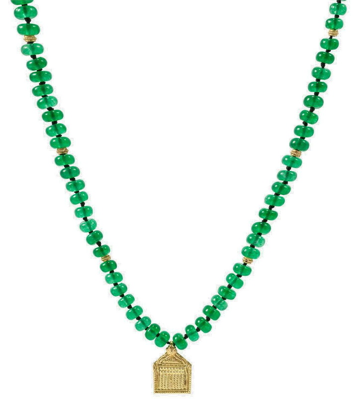 Photo: Ileana Makri 18kt gold beaded jade necklace