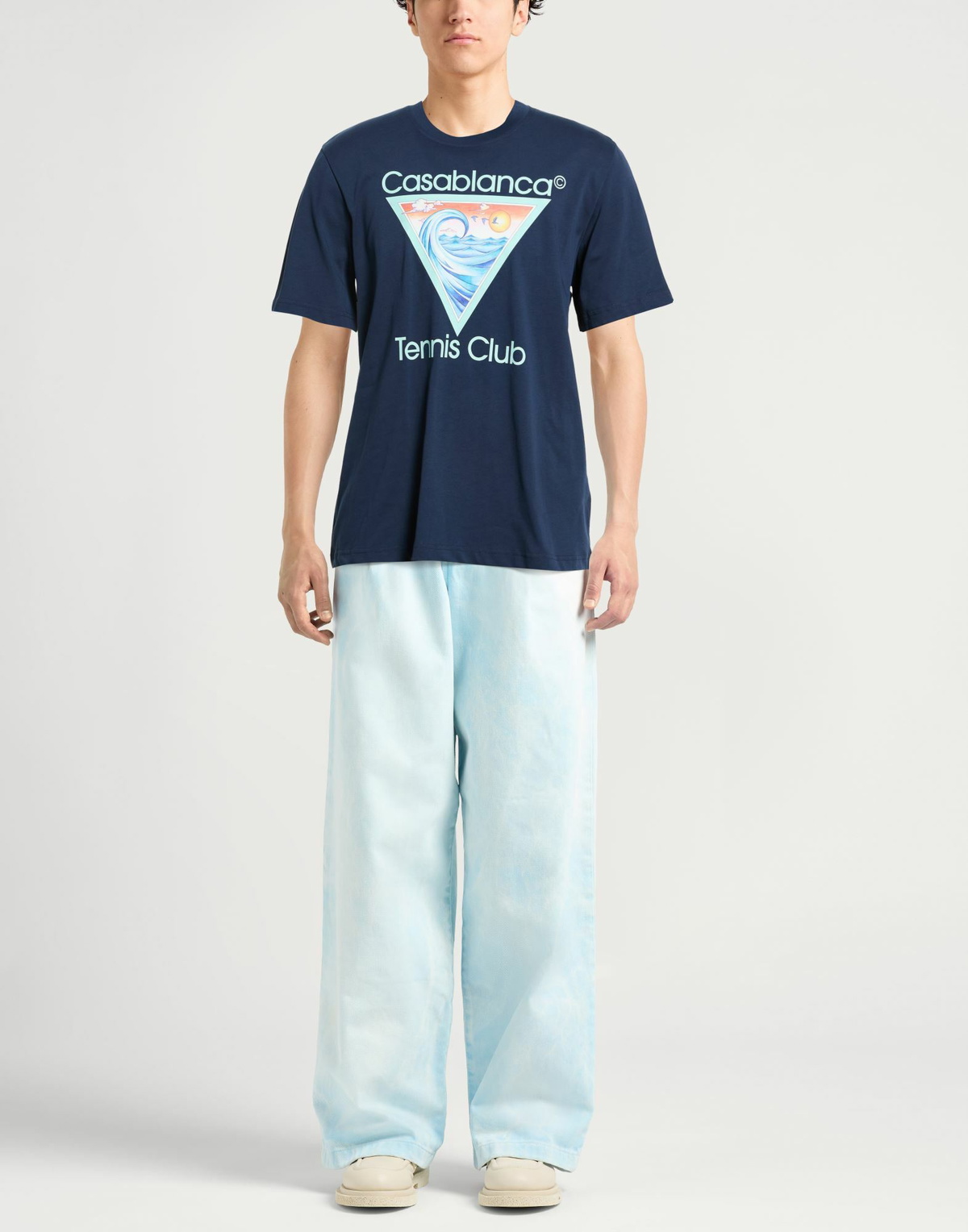 Casablanca Mens T-shirt in Navy