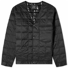 Taion Men's Down Work Cardigan in Black