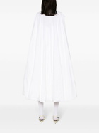 The Row White Tadao Ruffled Poplin Dress