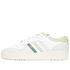 Adidas Men's Rivalry Low Sneakers in White/Green/Lime