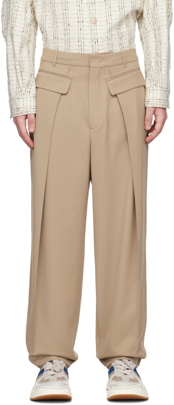 Photo: ADER error Beige Pleated Trousers