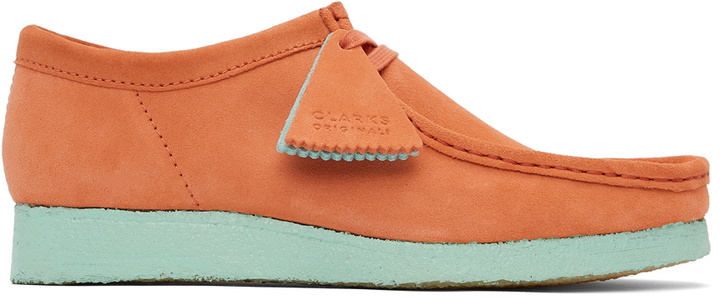 Photo: Clarks Originals Orange & Blue Suede Wallabee Derbys