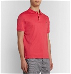 Polo Ralph Lauren - Slim-Fit Mélange Pima Cotton Polo Shirt - Red