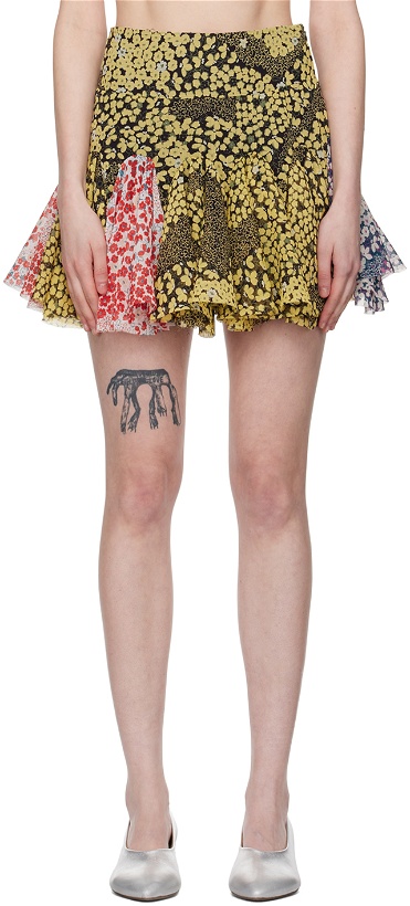 Photo: Edward Cuming Multicolor Godet Miniskirt