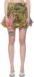 Edward Cuming Multicolor Godet Miniskirt