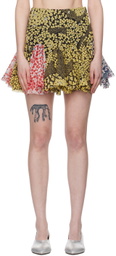 Edward Cuming Multicolor Godet Miniskirt