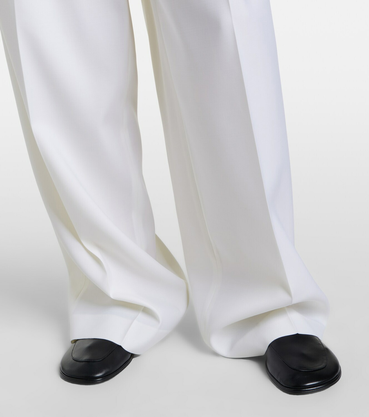 Calvin Klein Collection Alexandra pleated wool wide-leg pants