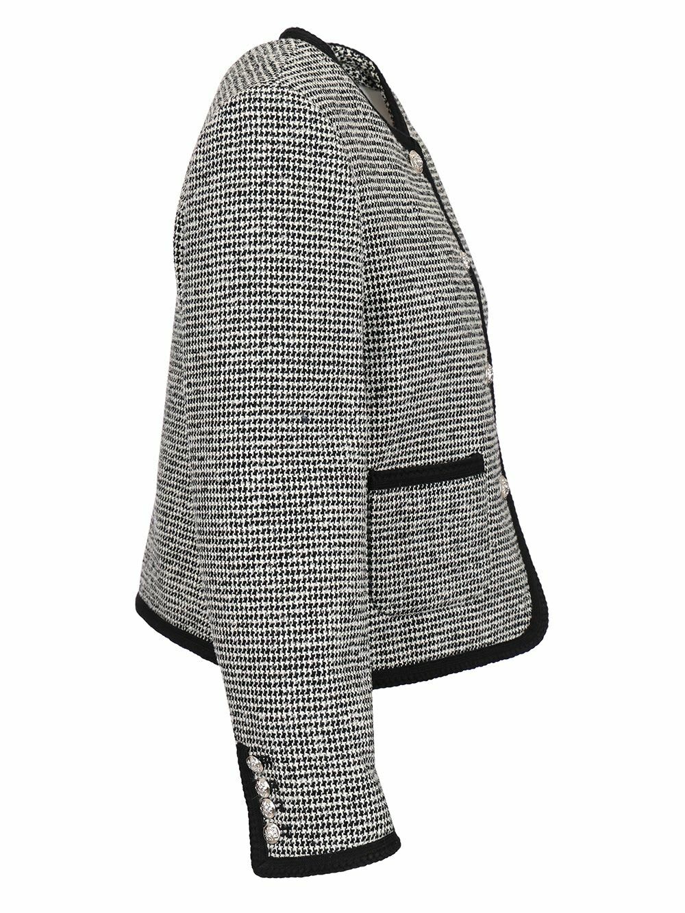 DUNST Women's Unisex Bouclé Tweed Blazer White