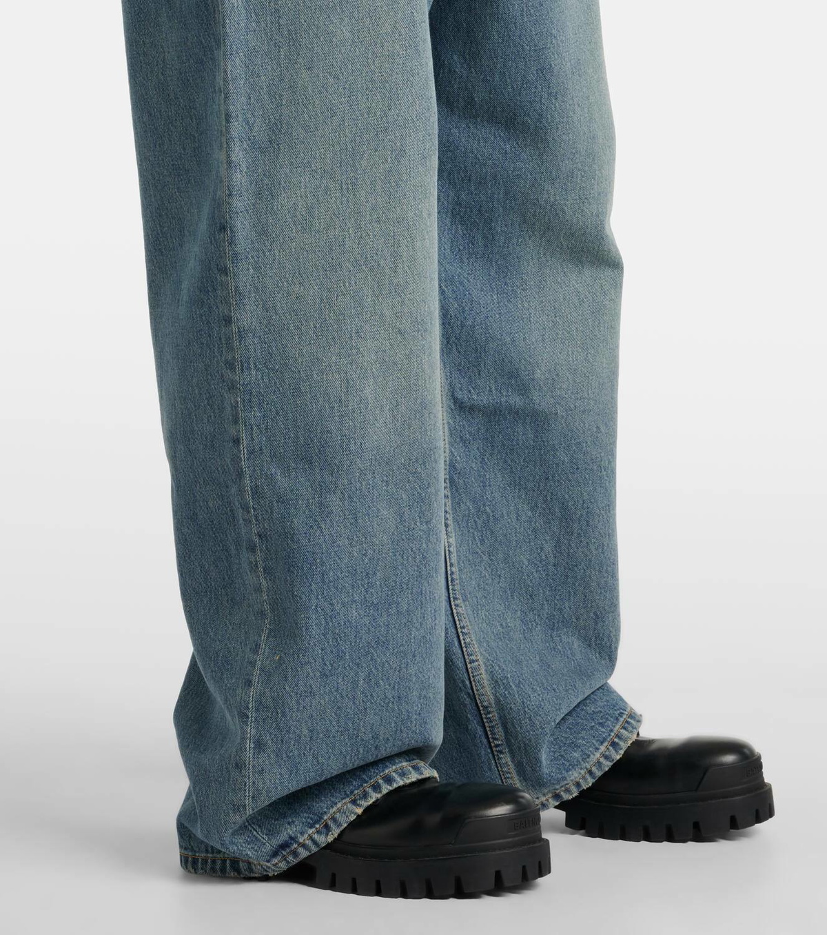 Balenciaga Faded mid-rise wide-leg jeans Balenciaga