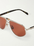 Brunello Cucinelli - Aviator-Style Titanium Sunglasses