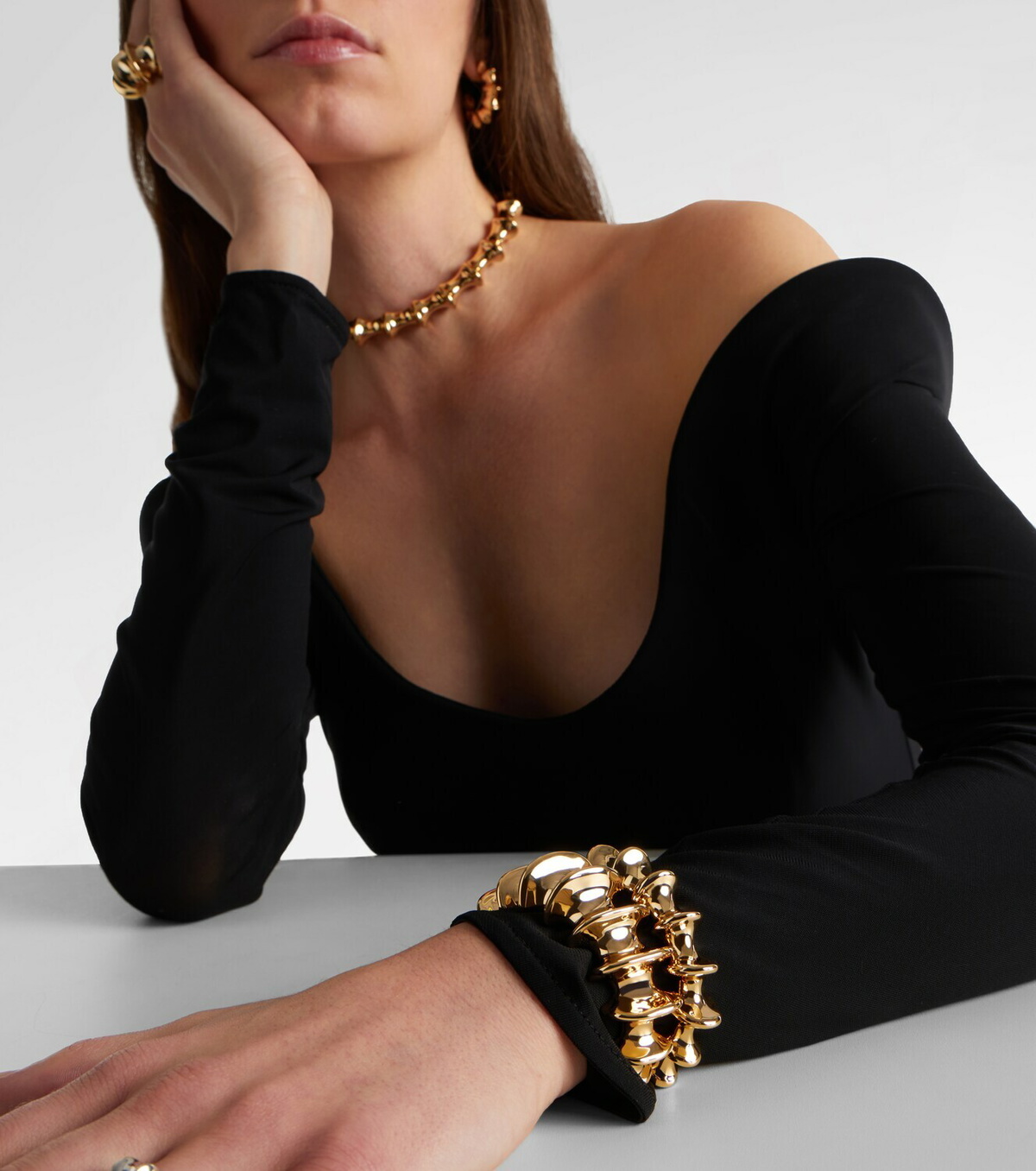 Jennifer Fisher Murphy gold-plated cuff bracelet