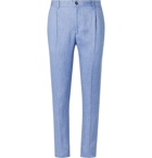 Tod's - Light Blue Linen Suit Trousers - Blue