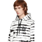 Burberry White and Black Watercolor Hoodie
