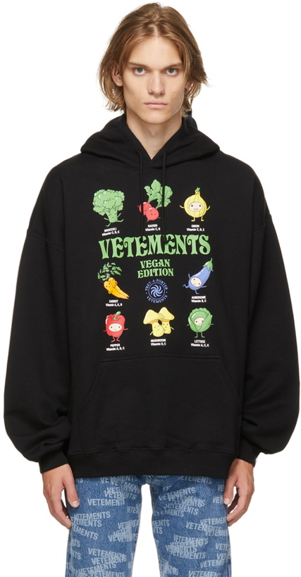 Photo: VETEMENTS Black Vegan Logo Hoodie