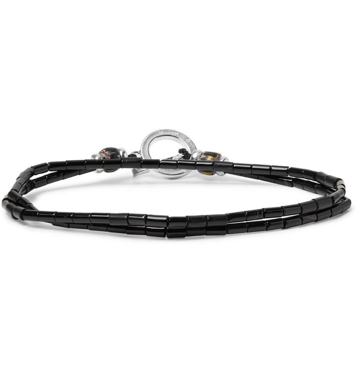 Photo: Mikia - Beaded Wrap Bracelet - Black