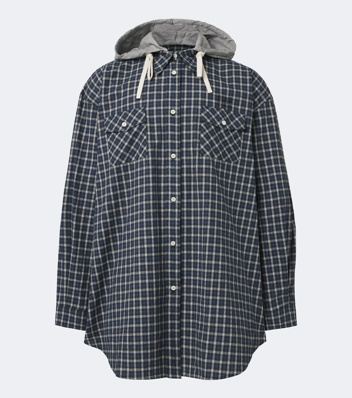 Miu Miu Checked cotton flannel overshirt