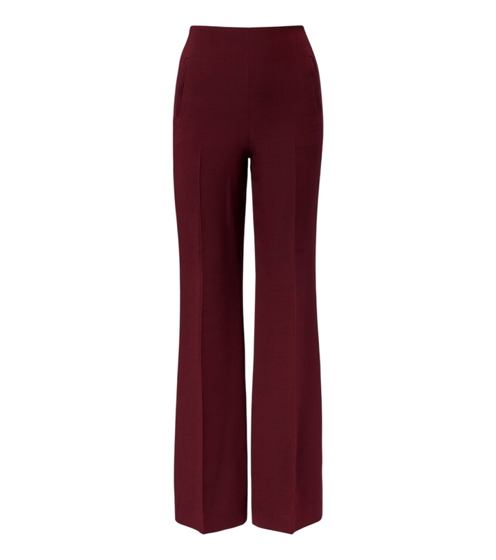 Photo: Roland Mouret Wool and silk wide-leg pants