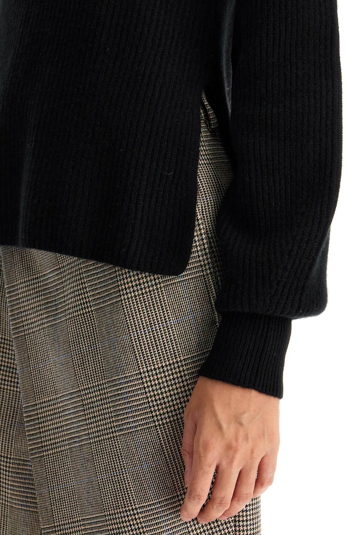LOULOU STUDIO 'hermus' ribbed cashmere Black