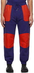 Gucci Purple & Red The North Face Edition Paneled Lounge Pants